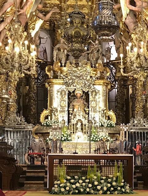 Deacon Vargas views the Main Sanctuary at Cathedral of Santiago de Compostela