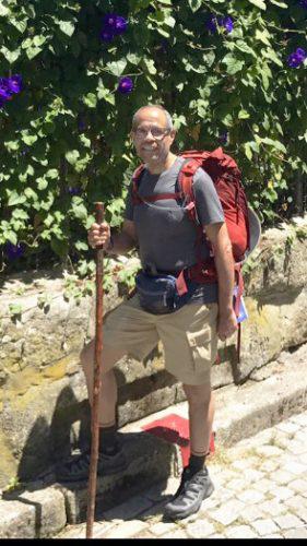 Deacon Jim Vargas is ready to begin his journey on the Camino de Santiago.