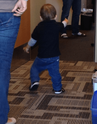 A Little Goes a Long Way: Little Mikey Learns to Walk