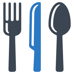 Illustrated knife fork and spoon | meals for homeless, serving meals for homeless, feeding the hungry, homeless shelters, helping the homeless