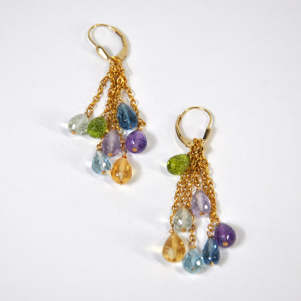 Ann Hardee 14kt gold-filled chain earrings