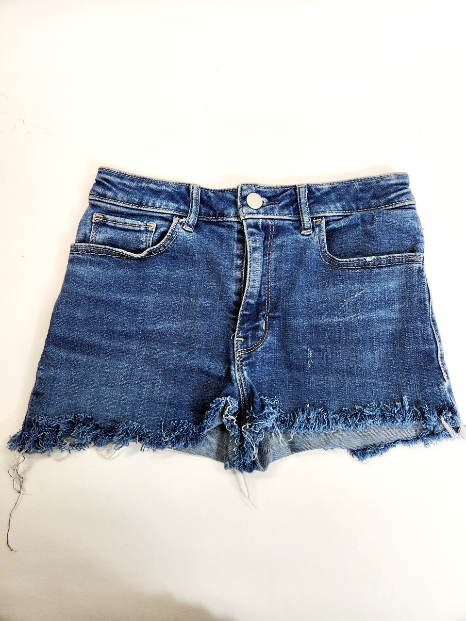 High waisted jean 2024 shorts size 14