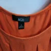 AGB Sleeveless Top with Hardware, Orange, Size S - Image 2