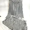 PJ COUTURE Pajama Shorts Set, Black and White, Size XL - Image 2