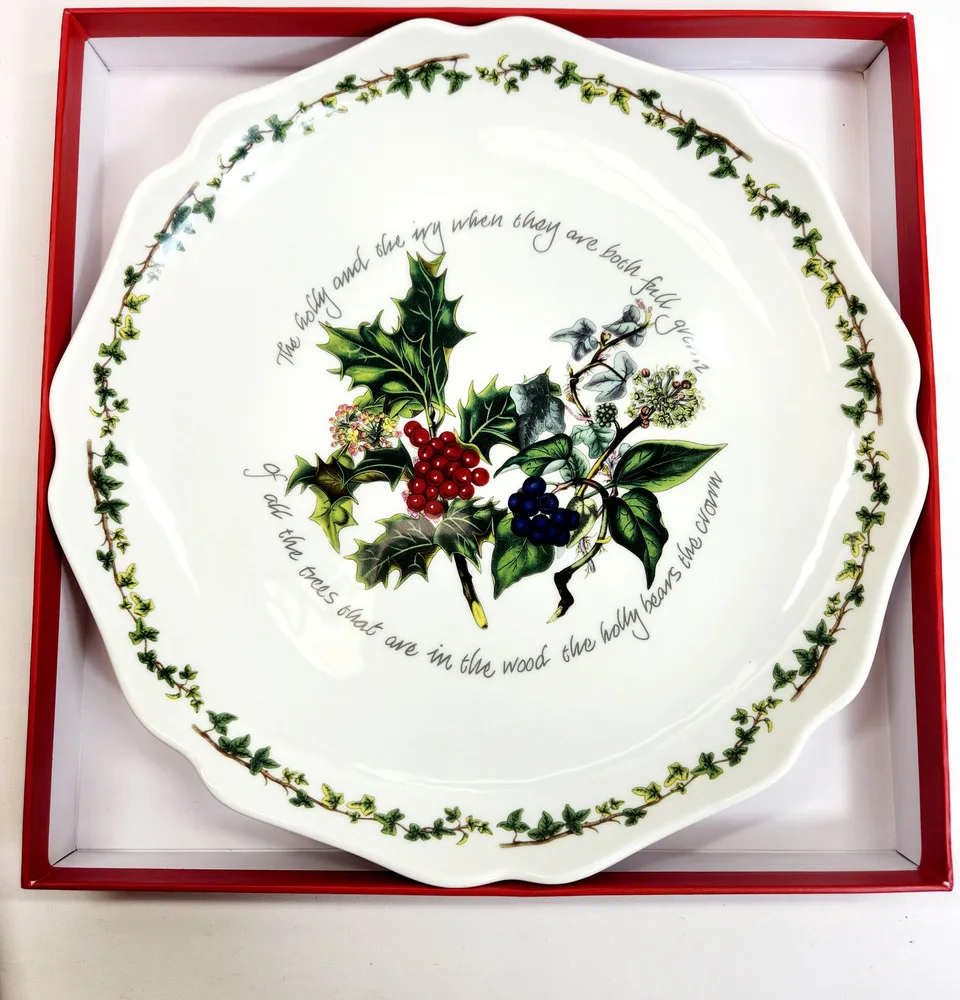 Portmeirion Christmas Scalloped Platter