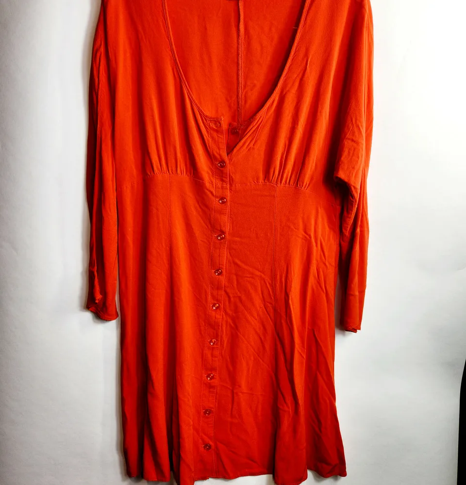ASOS Mini Smock Dress, orange