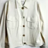 DRAPER'S & DAMON'S Petites, Button-down Jacket, Cream, Size PL
