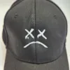Lil Peep Baseball Cap, Sad Face, Black, Adjustable - Image 2
