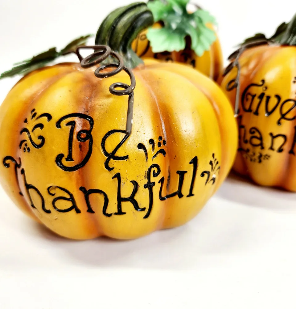 Thanksgiving Resin Pumpkins