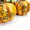 Thanksgiving Resin Pumpkins, Set of 3 - Image 3