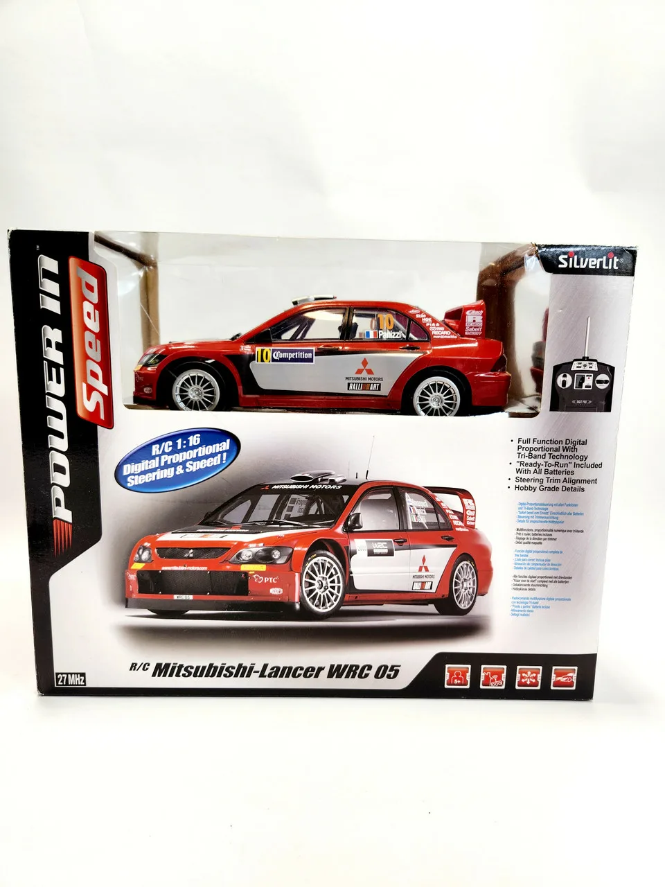 SILVER LIT RC Mitsubishi-Lancer WRC 05