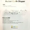 Pocket Cloth Diaper by ALVABABY, Baby Faces - Image 2
