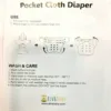 Pocket Cloth Diaper by ALVABABY, Foxes, Bumblebees - Image 2