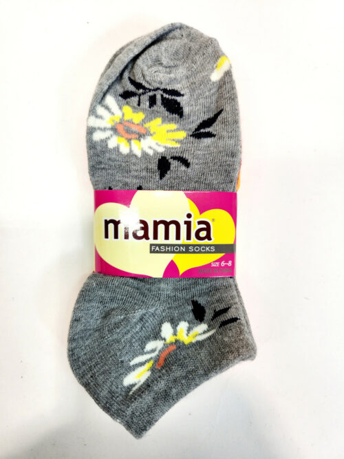 Ankle socks with flowers