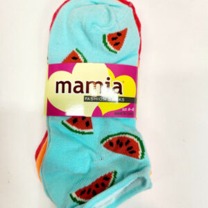 Ankle socks with watermelons