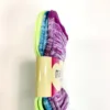 Ankle Socks with White Static, Neon Green/Turquoise/Purple, by MAMIA, Size 6-8, 3pk - Image 2