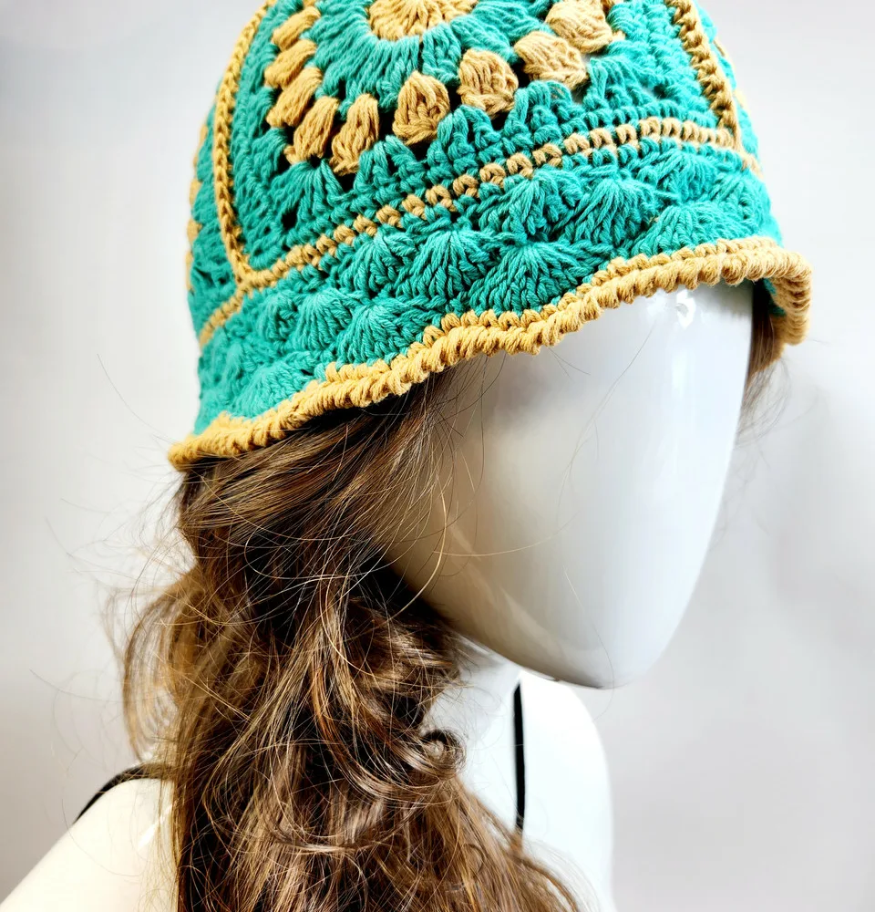 Crochet knit hat