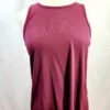 Sleeveless Tunic Tank Top, Burgundy, No Size (maybe L)