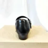 TAOS Women's Black Leather Shoes with Strap, Size 7M - Image 4