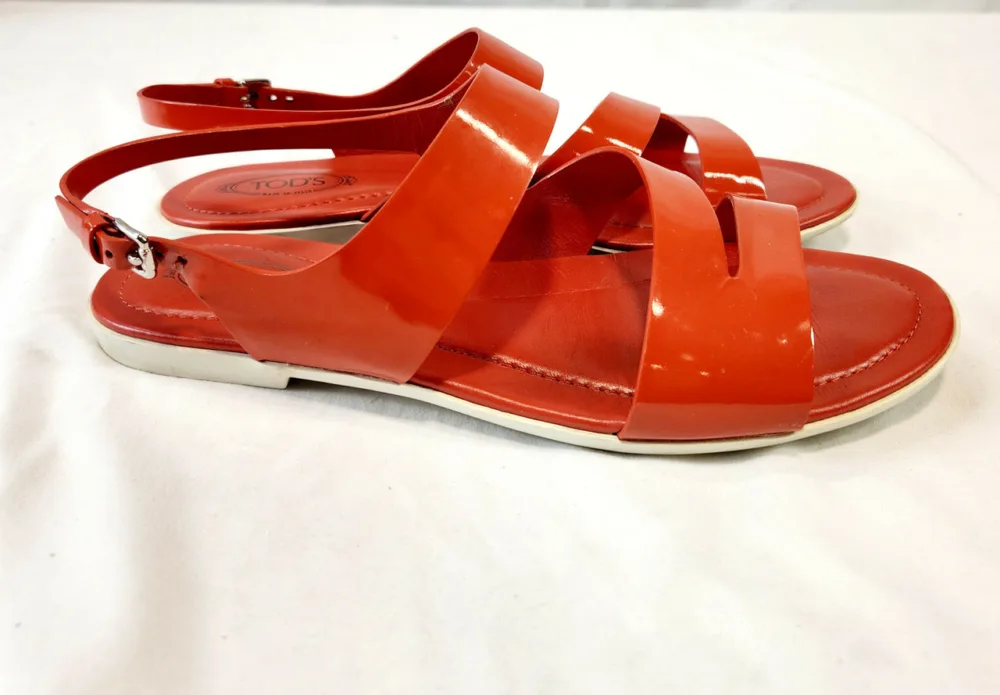 Tod's Patent Leather Sandals