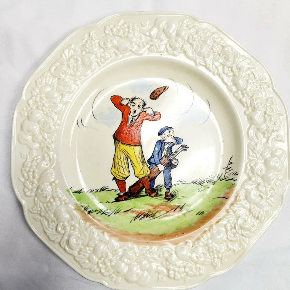 Crown Ducal 1930s Golf Plate