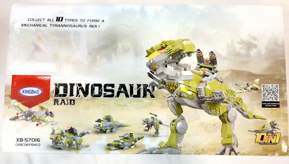 XINGBAO 10-in-1 Tyrannosaurus Rex Building Blocks