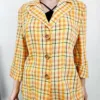 This JONES NEW YORK COLLECTION Linen Gingham Blazer