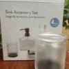 Sink Accessory Set, Translucent, 4pc - Image 2