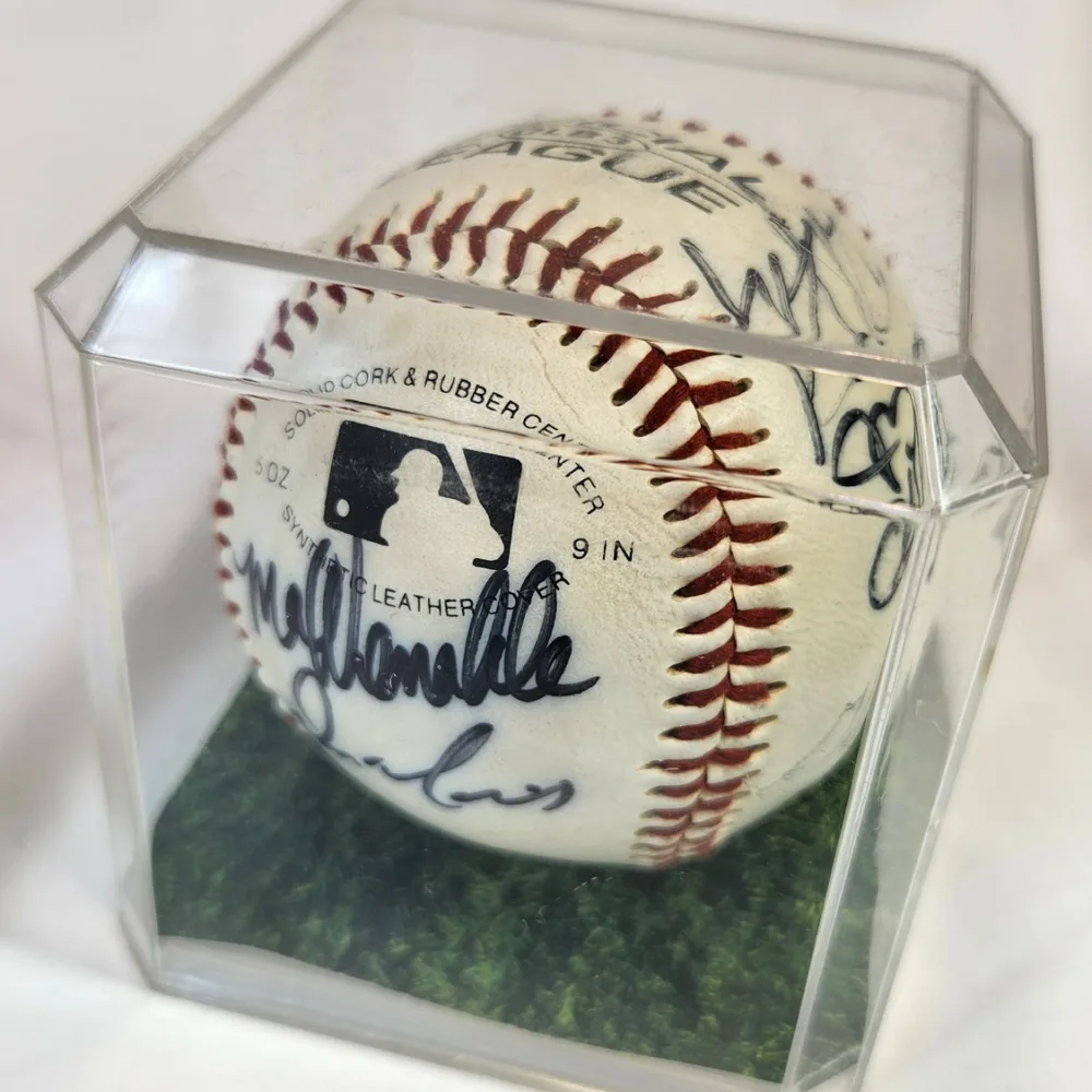 Max Venable, Glenn Hoffman Autographed Baseball