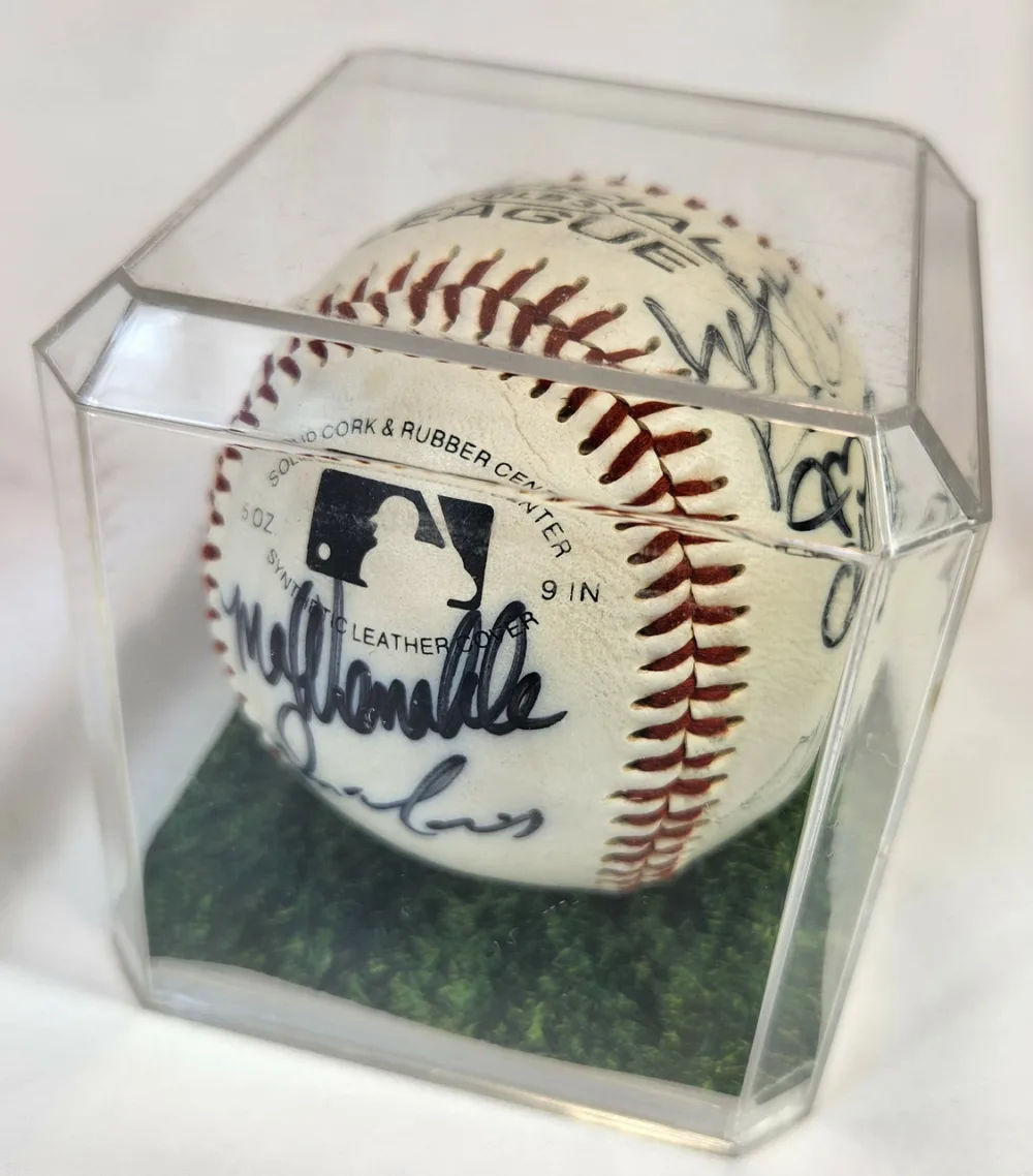 Max Venable, Glenn Hoffman Autographed Baseball