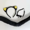 Girls' Halloween Cat Costume, 4pc - Image 2