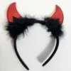 Devil Horns Halloween Headband with Accessories - Image 2