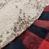 Sequined Flannel Christmas Tree Skirt - Image 2