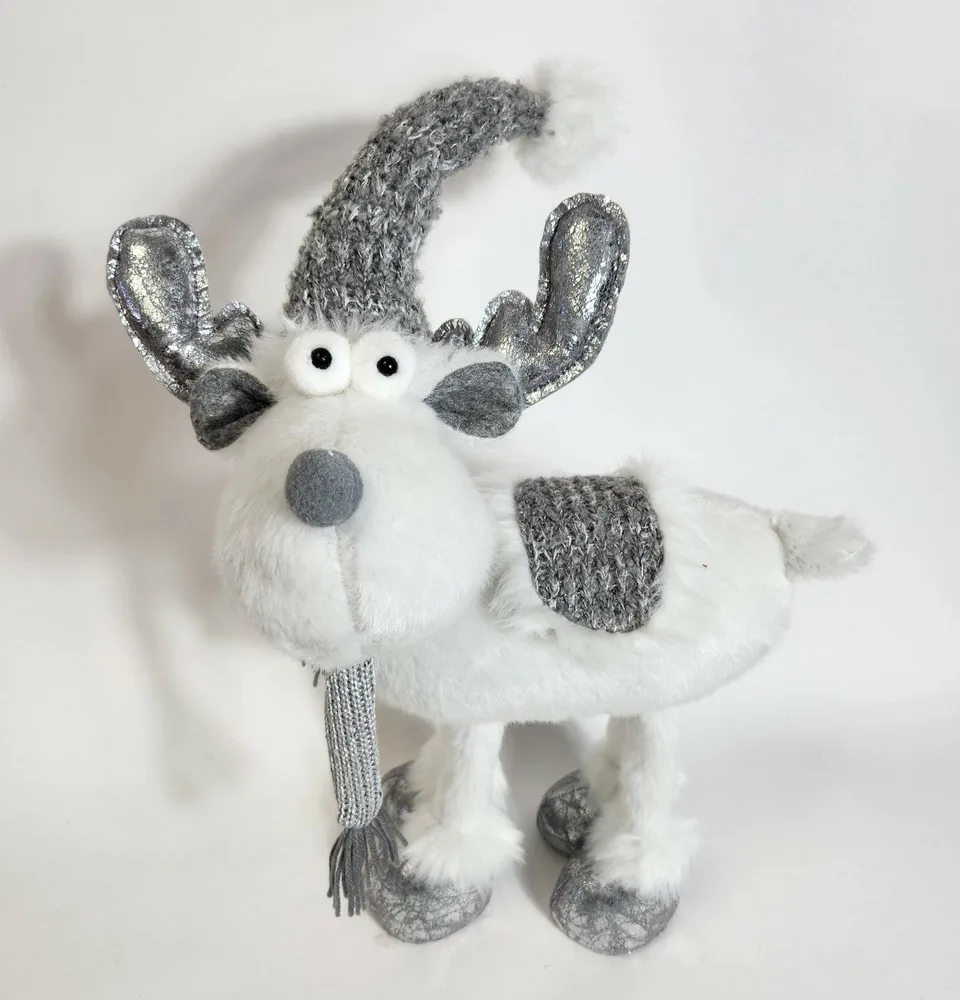 Standing Plush Holiday Moose