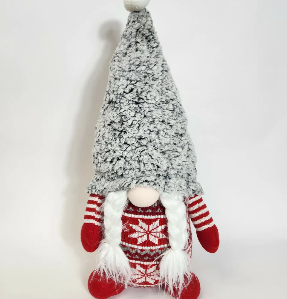 Standing Holiday Plush Gnome