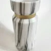 Marbled White Ceramic Vase