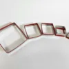 Square Cookie Cutters, Set of 5, Different Sizes - Image 4