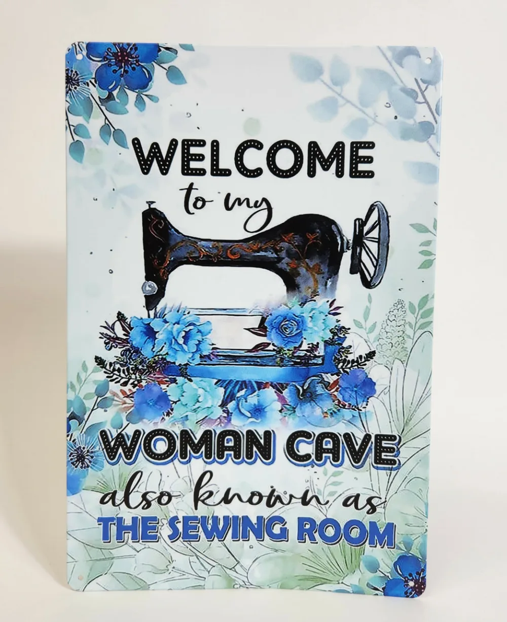 Woman Cave Tin Sign