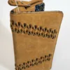 Distressed leather wallet