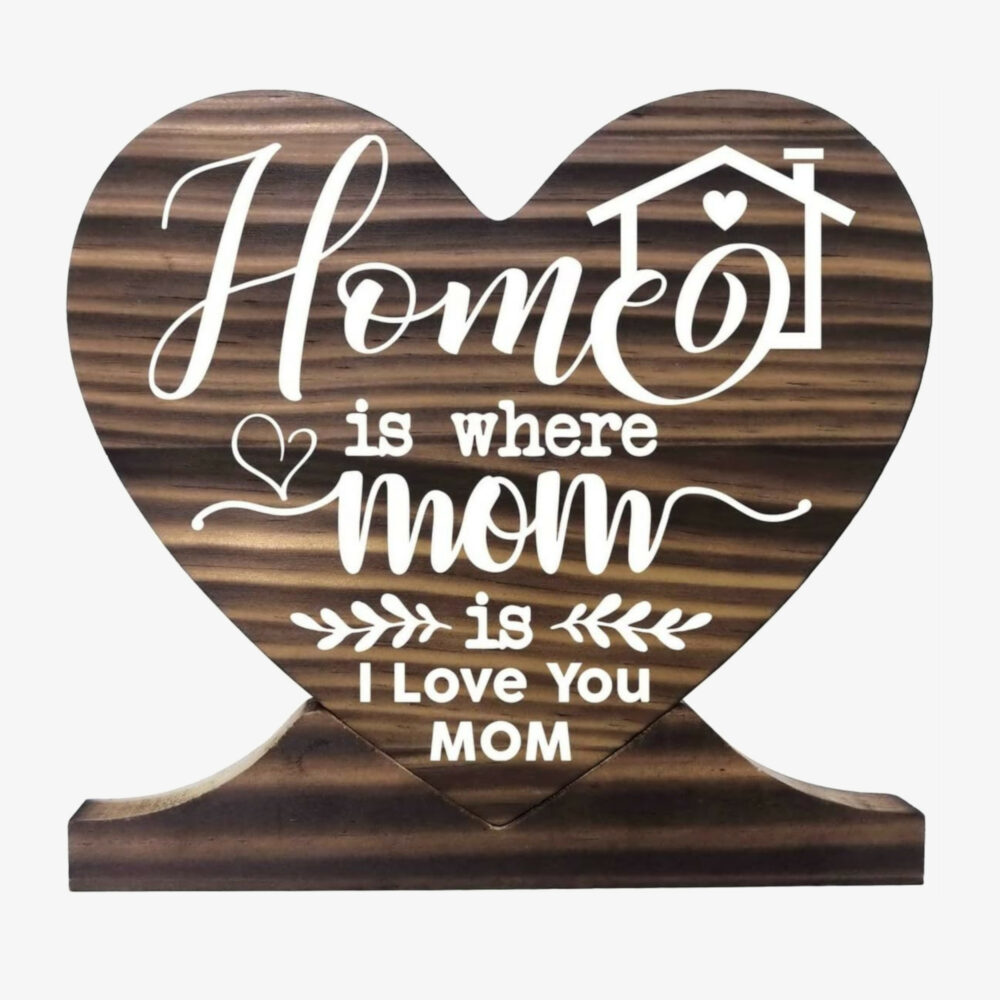 Wooden Mom Heart