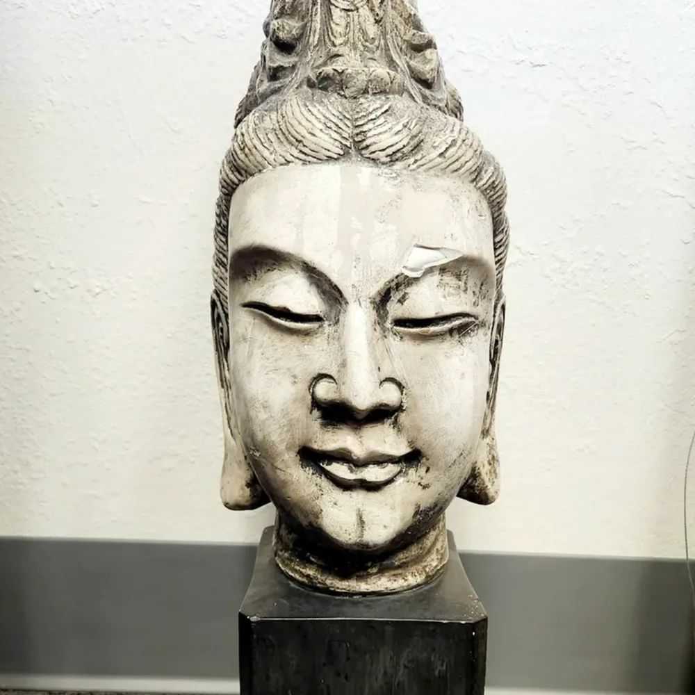 Buddha Cast Plaster Head