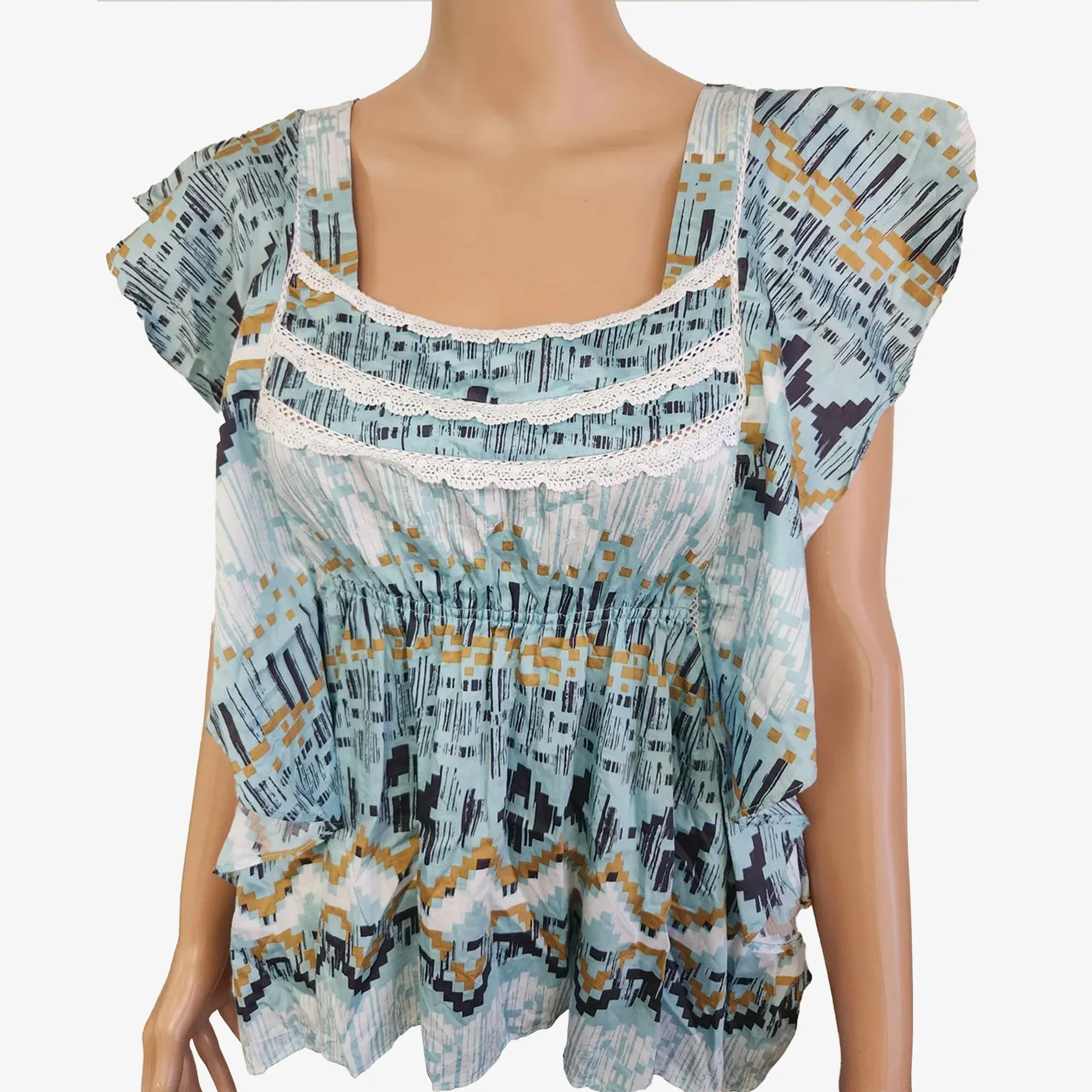 BCBGeneration Tribal Blouse, Size S
