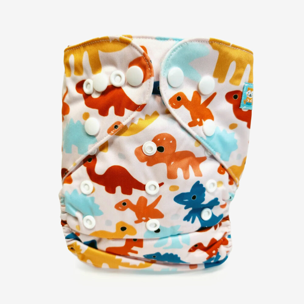 ALVABABY - Reusable diaper, dinosaurs pattern