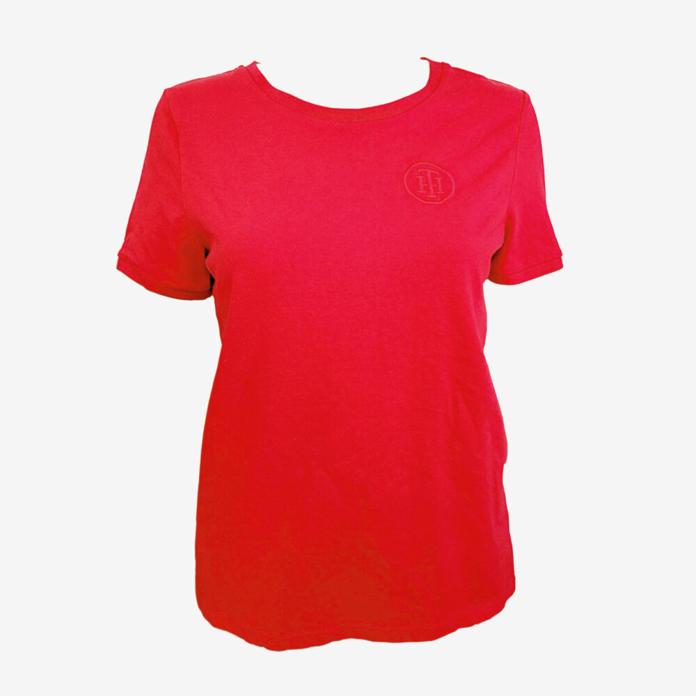 Tommy Hilfiger Women's Red T-shirt, Women's M