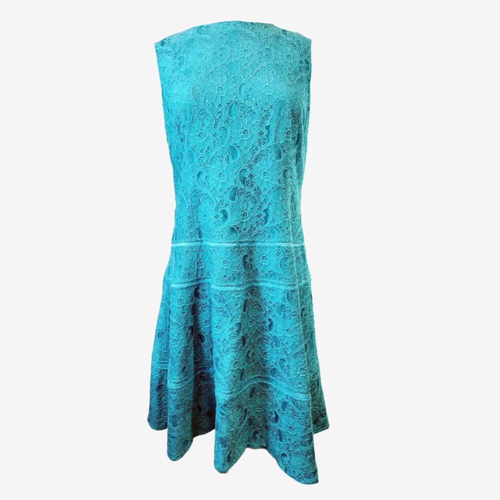 JONES NEW YORK, sleeveless lace dress, turquoise, women's 14