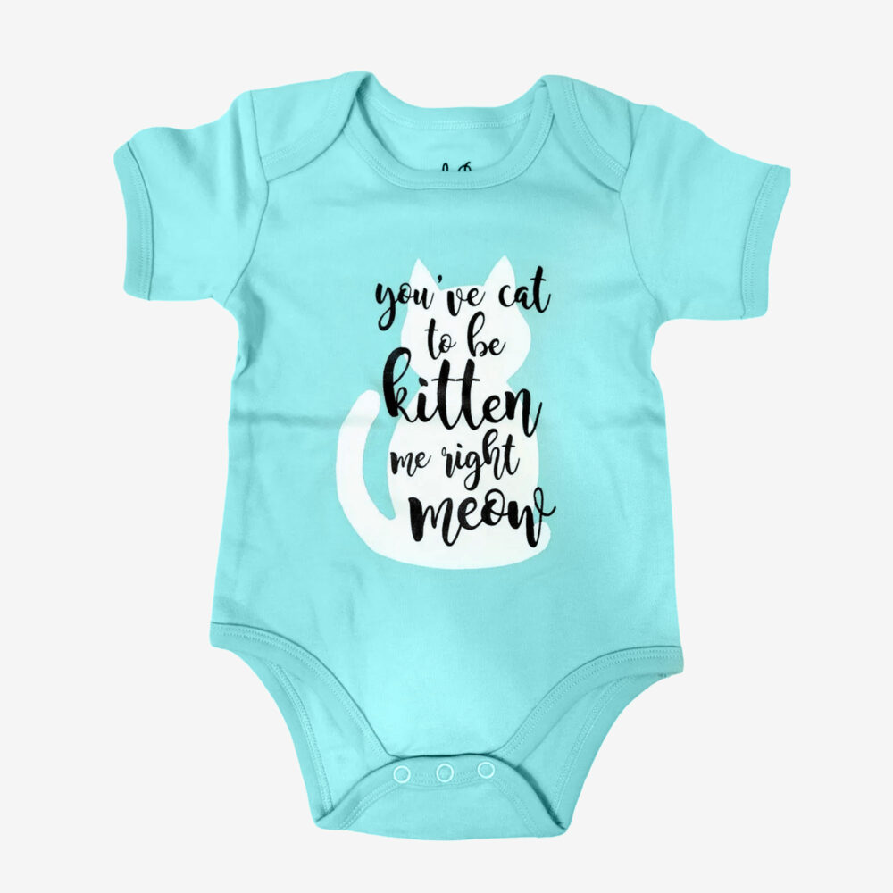 "You've got to be kitten me right meow" onesie, Size 9-12 mos