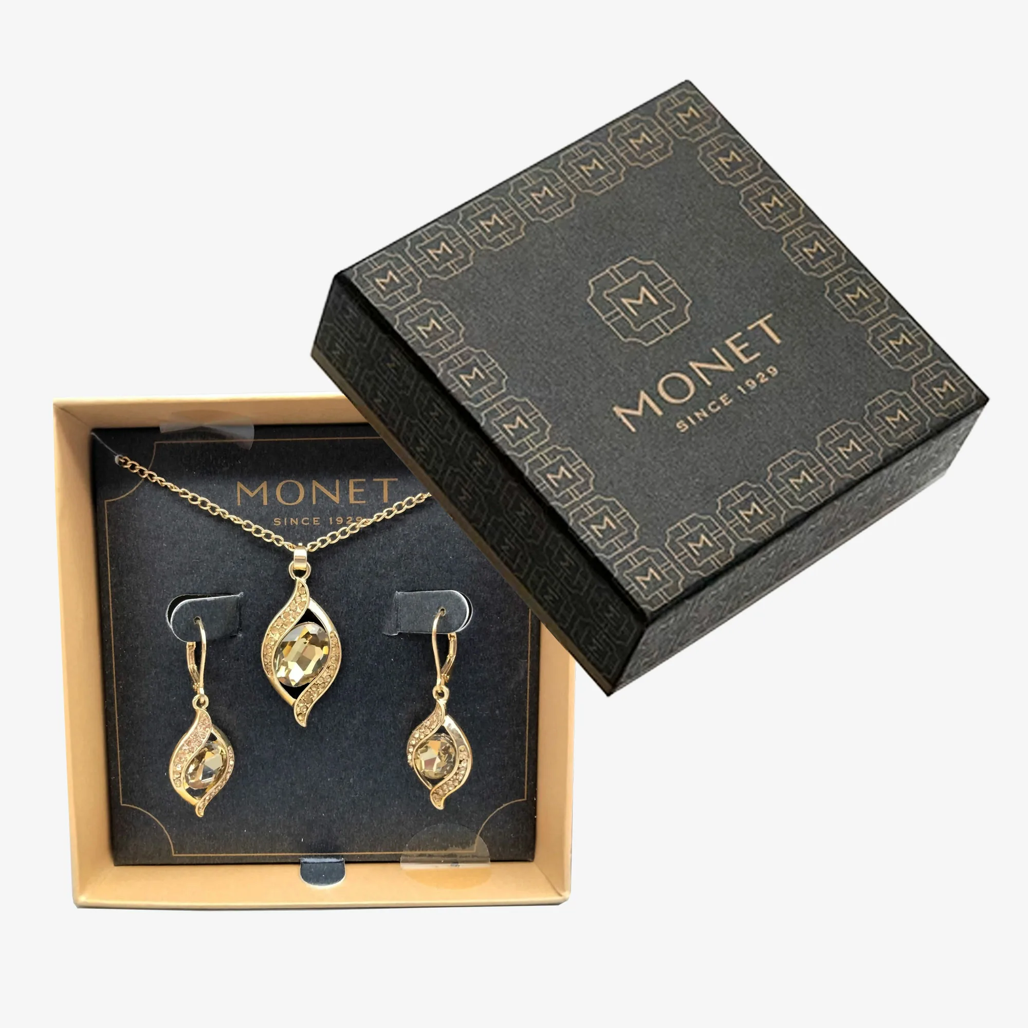 Monet Pendant Necklace and Earring 2-pc Set, Women's, 19" - Image 2