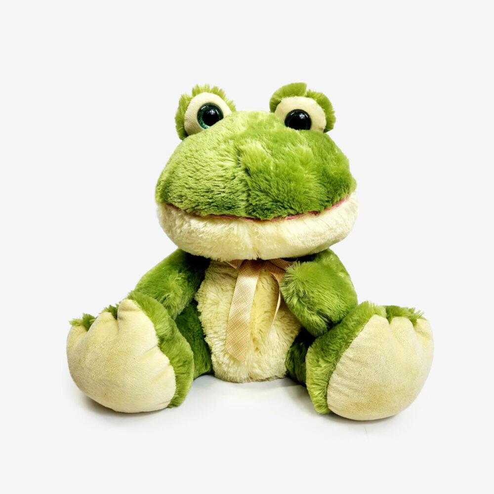 Green frog plush