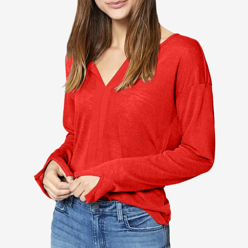 SANCTUARY Sienna Top, Red, XXS