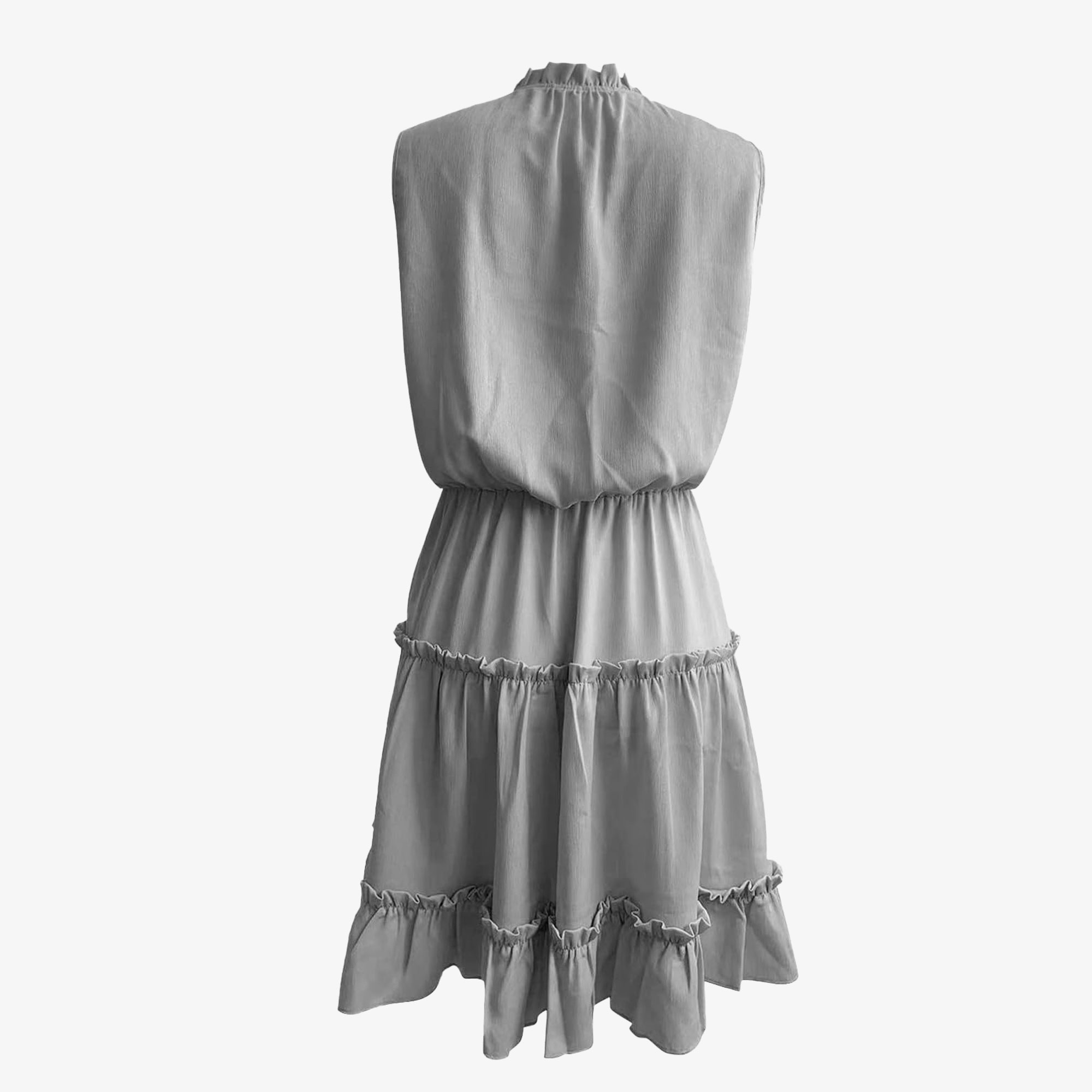 Tiered Swing Mini Dress, Size L - Image 2